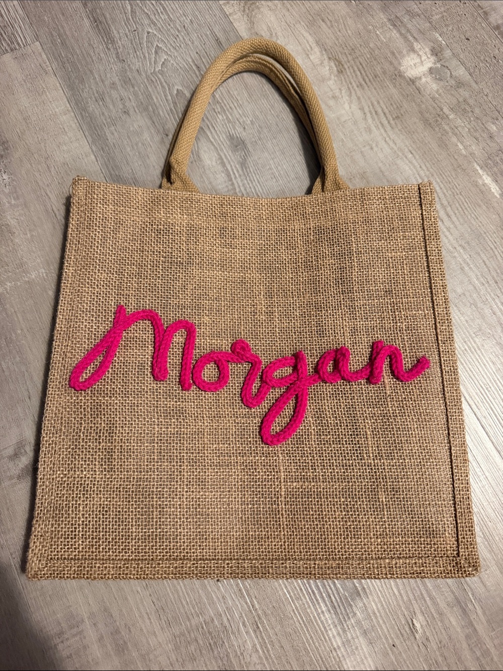 Morgan embroidered beach bag